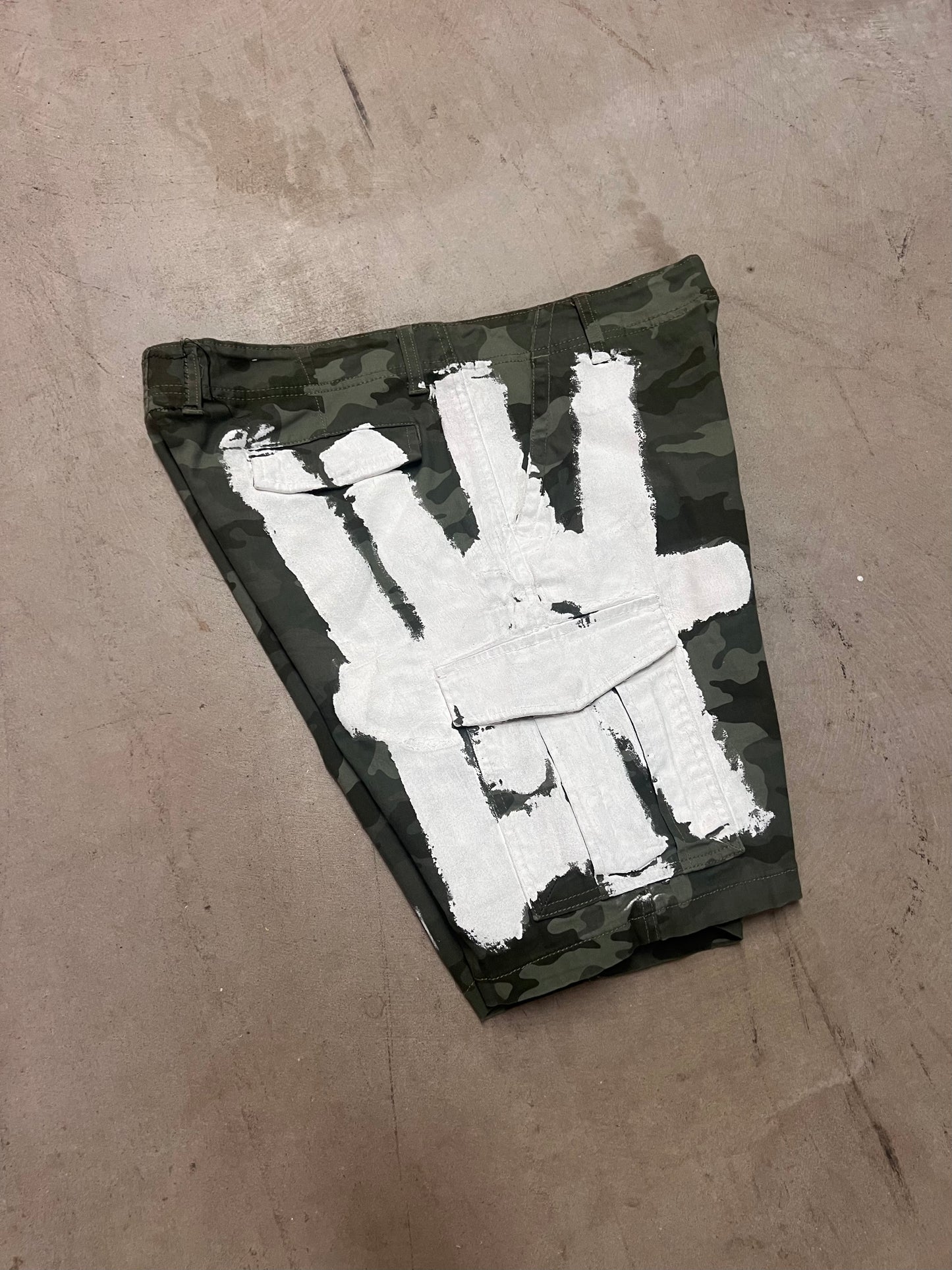 “STRIKE!” CAMO SHORTS