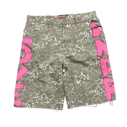 LW UNIVERSITY CAMO SHORTS