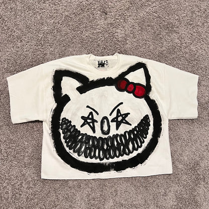 LW HELLNO KITTY TEE