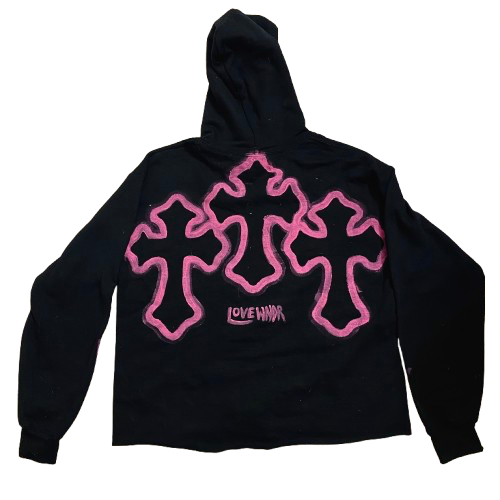 LW “PRTCT THE PEACE” PINK HOODIE