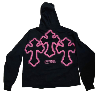 LW “PRTCT THE PEACE” PINK HOODIE